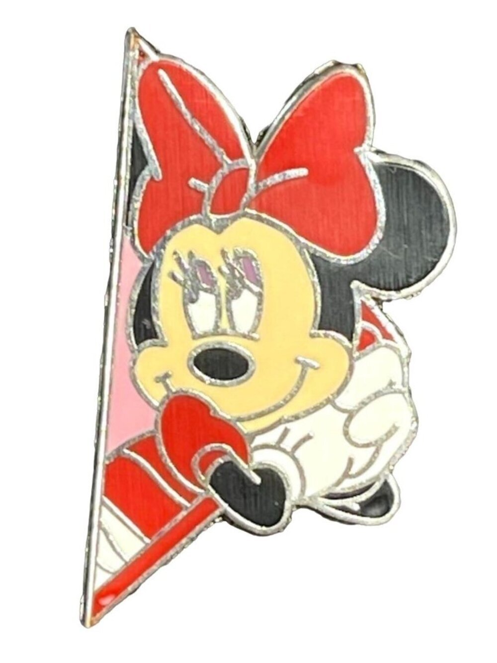 Disney Minnie Mouse Trading Pin Wishing Triangle Lapel Pin Brooch Badge Jewelry